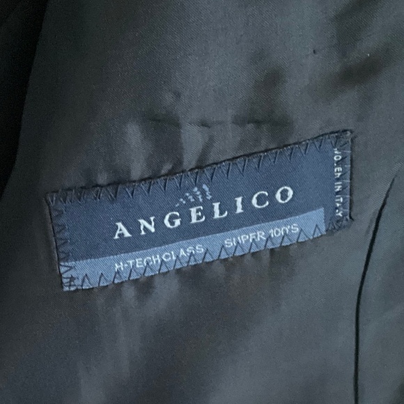 J. Lindeberg Men’s Blazer Hopper Hi-Tech Class Wool Black single breasted Sz 42R - Picture 11 of 15